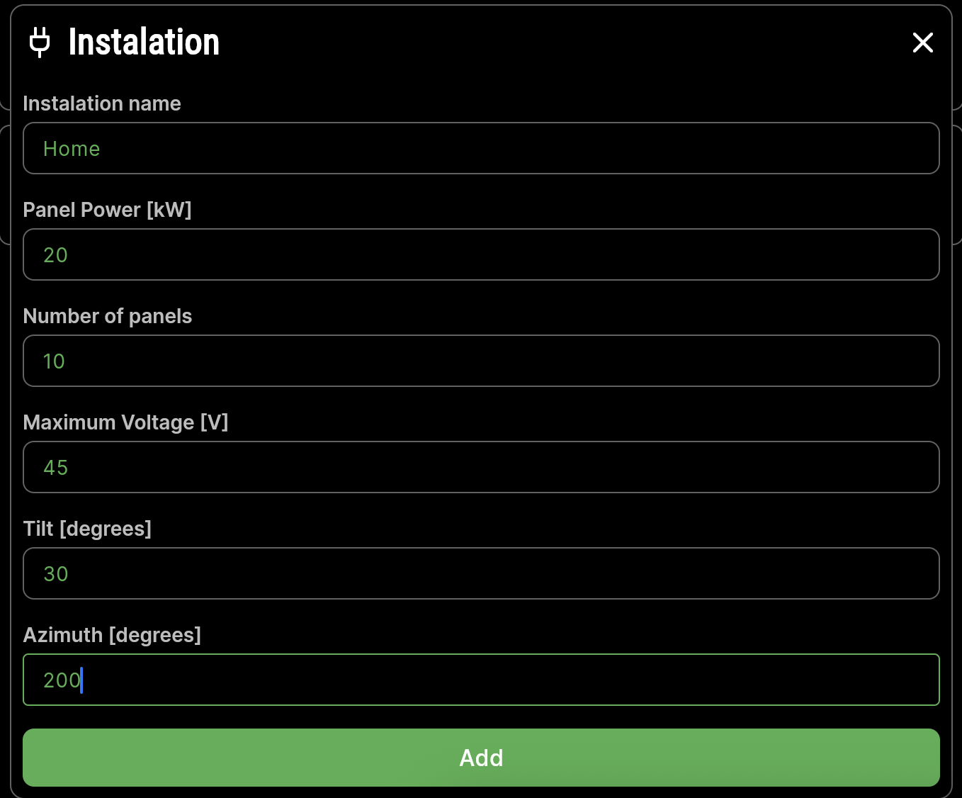 Screenshot: Management
